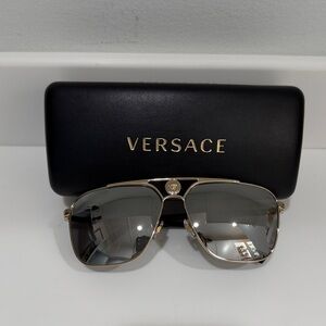 Versace Metallic Gold Sunglasses